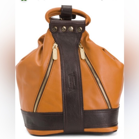 VALENTINA LEATHER SLING BAG / BACKPACK . - Picture 1 of 11